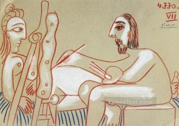  modelo - El artista y su modelo L artista et son modele 4 1970 cubista Pablo Picasso